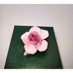 STAFFORDSHIRE ROSE PIN NIB Pink Pristine! Made in England  VIDEO